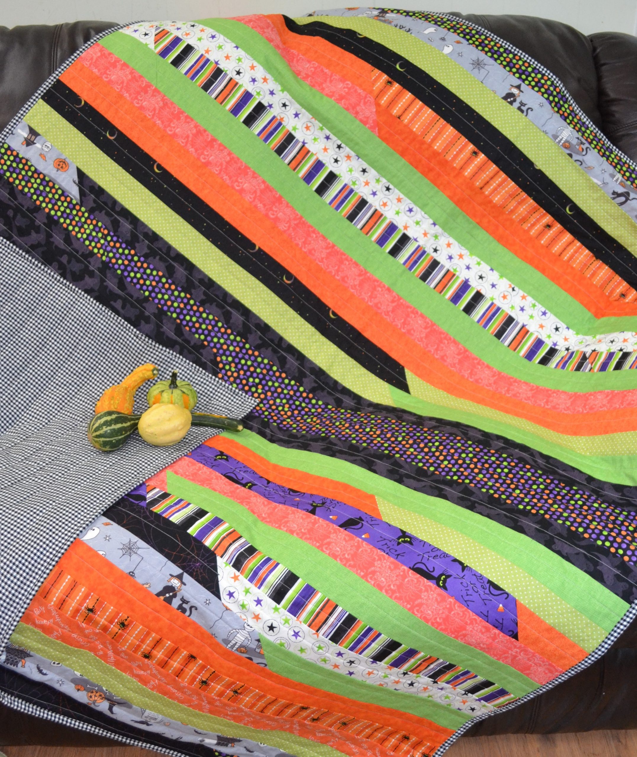 Halloween Jelly Roll Race Quilt