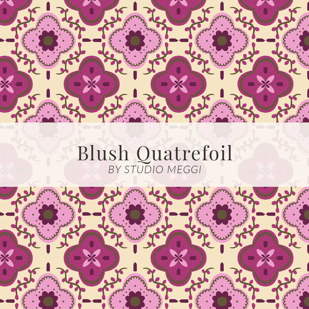 Blush Quatrefoil